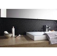Mozaic sticlă CM A 50 negru lucios 30,5x32,7 cm