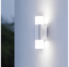 Aplică sus/jos cu LED integrat Steinel L910 9,8W 797 lumeni, senzor de mișcare, pentru exterior IP44, argintiu-thumb-1 Aplică sus/jos cu LED integrat Steinel L910 9,8W 797 lumeni, senzor de mișcare, pentru exterior IP44, argintiu-thumb-1