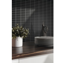 Mozaic piscină ceramic ST 350 negru mat 29,1x30 cm