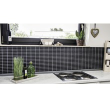 Mozaic piscină ceramic ST 350 negru mat 29,1x30 cm