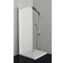 Perete lateral duș Sanotechnik Sanoflex, 65-67x195 cm, sticlă securizată transparentă, profil crom-thumb-0