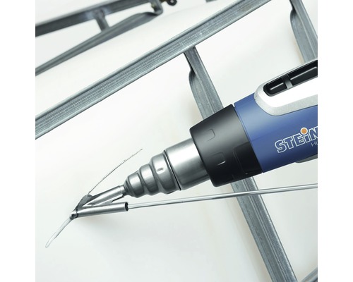 Pistol cu aer cald cu accesorii pentru sudarea materialelor plastice