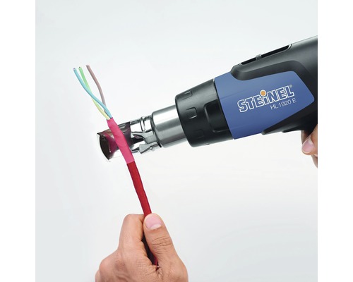 Pistol cu aer cald care contractă un cablu