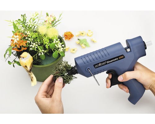 Pistol de lipit Steinel Gluematic 5000 pentru decorarea unui aranjament floral