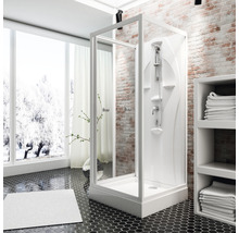 Cabină de duș completă Schulte Juist, 90x90 cm, alb alpin-thumb-0