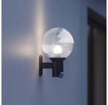 Lumină de perete strălucitoare cu senzor de mișcare și glob de sticlă