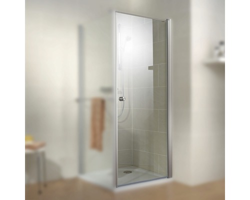 Ușă duș rotativă Schulte Garant Porta, 80x200 cm, sticlă securizată transparentă, profil aluminiu, dreapta