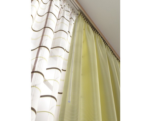 Vergea acționare Gardinia transparentă 100 cm, set 2 buc. | HORNBACH