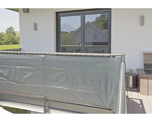 Protecție vizuală gradină 500 x 120 cm, verde Balcon cu plasă de protecție pe balustradă