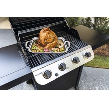 Grătar cu curcan fript și legume pe tavă