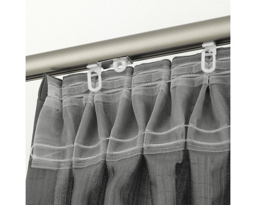 Bară de perdea cu glisiere pentru perdea și bandă de încrețire