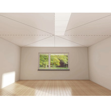 Placă tavan fals T101 albă 50x50 cm, aspect de tencuială, 8 buc./pachet-thumb-4