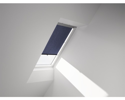 VELUX Rulou decorativ economic albastru, cu cârlige de fixare laterale, RHL MK00 9050