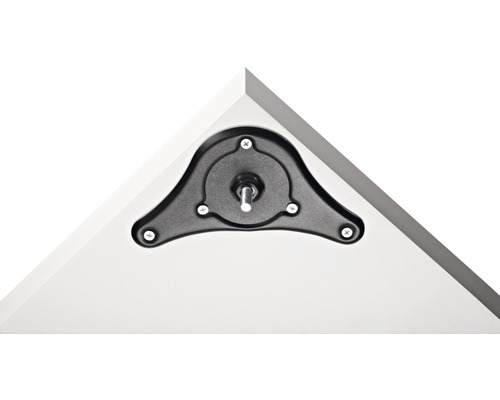 Fixare placă turnantă pe blat cu șuruburi