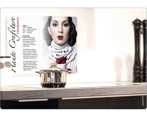 Folie magnetică cu motiv, dulceață de zmeură cu rețetă pe peretele bucătăriei