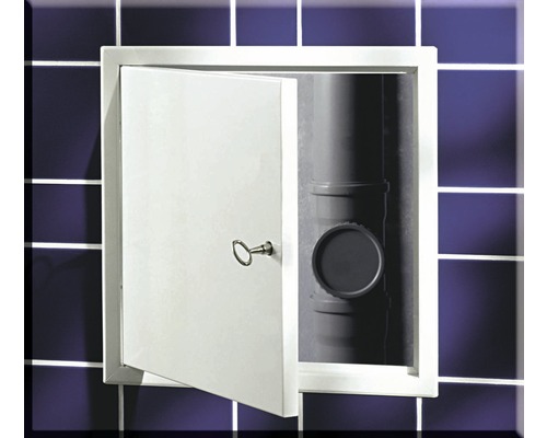 Ușă de vizitare RUG SEMIN Softline 40x40 cm albă din oțel