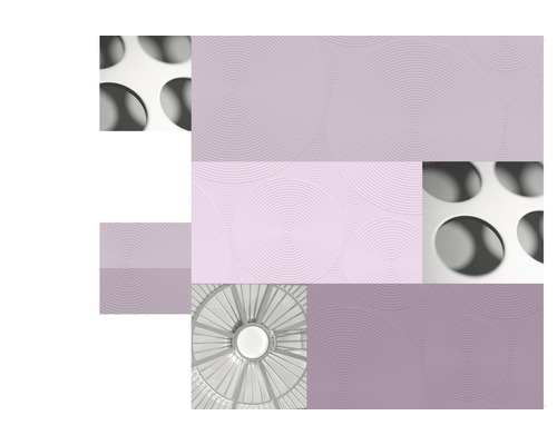 Design abstract cu model circular și suprafață perforată