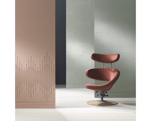Tapet vlies 9332 Patent Decor 3D alb 10,05x1,06 m Design interior cu scaun și diverse modele de tapet