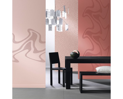 Tapet vlies 9331 Patent Decor 3D alb 10,05x1,06 m Design interior cu tapet cu model, masă de sufragerie și scaun