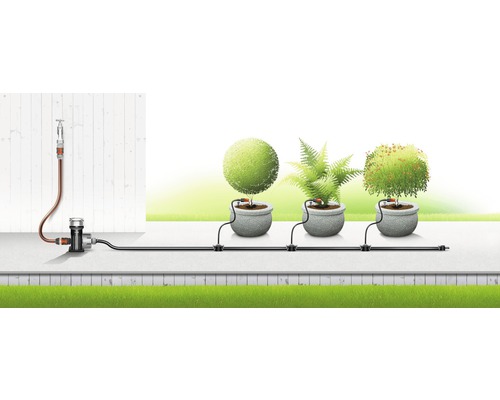 Sistem de irigare automată pentru plantele în ghivece