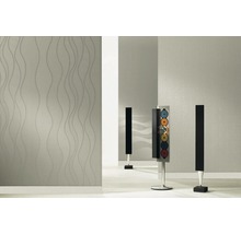Design interior cu tapet cu model și sistem audio