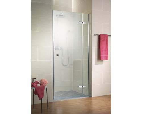 Ușă duș rotativă Schulte MasterClass, 80x200 cm, sticlă securizată transparentă, profil crom