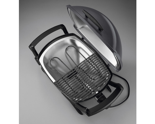 Grătar electric cu capac deschis și grătar