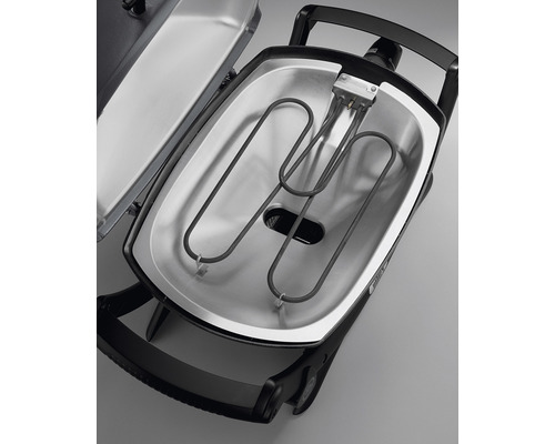 Vedere interioară a unui grătar electric cu element de încălzire