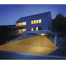 Aplică tavan cu LED integrat Steinel DL Vario Quattro 9,8W 1000 lumeni, senzor de mișcare, pentru exterior IP54, argintiu