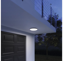 Aplică tavan cu LED integrat Steinel DL Vario Quattro 9,8W 1000 lumeni, senzor de mișcare, pentru exterior IP54, argintiu