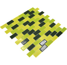 Mozaic piscină sticlă CM B454 mix verde 32,2x31 cm