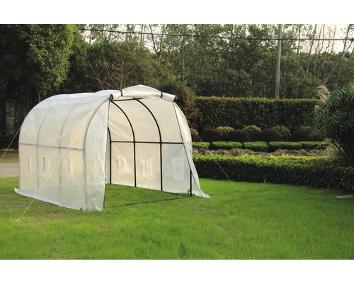 Solar grădină tip tunel 200x300 cm alb