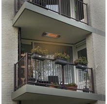 Încălzitor terasă Eurom TH1800R 1800 W, montaj pe perete, 74,5x15,6 cm, negru-thumb-6