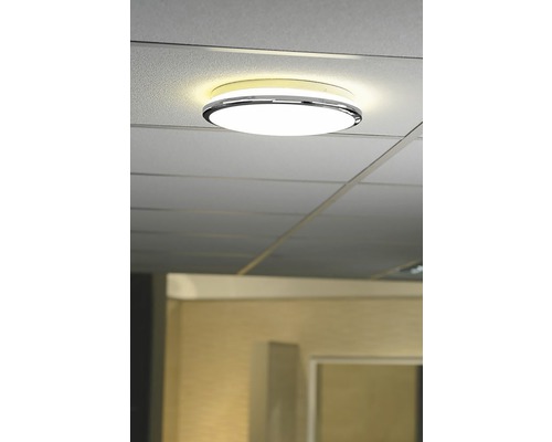 Plafonieră cu LED integrat Silver 10W 900 lumeni, pentru baie IP44, crom, lumină neutră