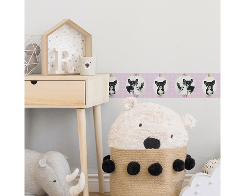 Cameră pentru copii cu bordură cu motiv de câine