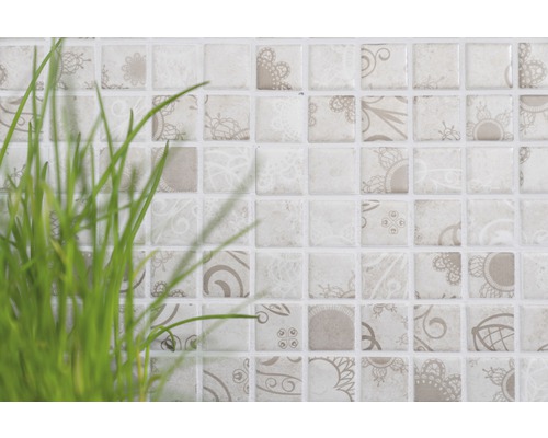 Plăci de mozaic pătrate cu model