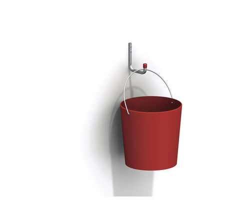 Găleată pe cârlig de perete