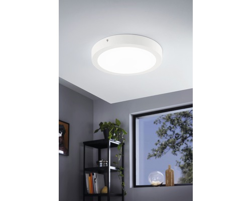 Plafonieră cu LED integrat Eglo Crosslink 21W 2700 lumeni, lumină RGB, Ø300 mm, alb