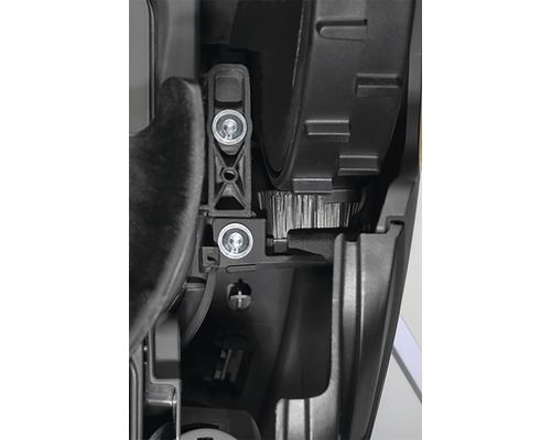 Prim-plan cu un motor cu șuruburi