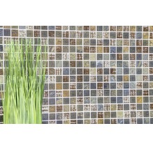 Perete de gresie mozaic cu decor