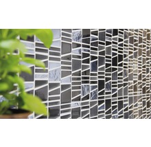 Mozaic sticlă-metal XCM LA29 mix negru 30x30 cm