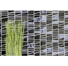 Mozaic sticlă-metal XCM LA29 mix negru 30x30 cm