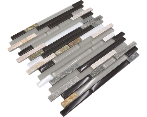 Covor mozaic cu aspect de sticlă și piatră