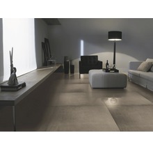 Gresie exterior / interior porțelanată rectificată New Concrete maro 60x60 cm