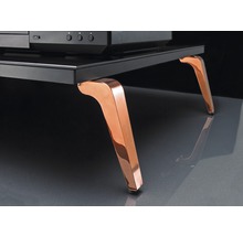 Măsuță media neagră cu picioare culoarea cuprului