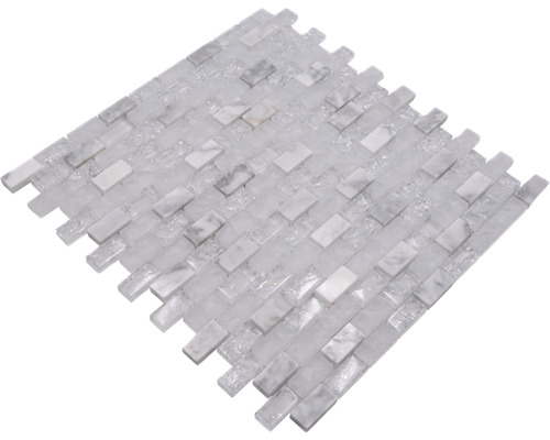 Placă de mozaic din sticlă și marmură