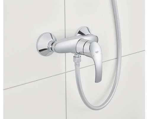 Baterie de duș de perete cu furtun de duș