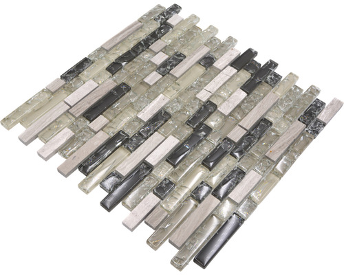 Placă de mozaic din sticlă și piatră