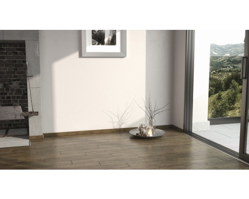 Cameră luminoasă cu podea din lemn, ușă de terasă și decorațiuni