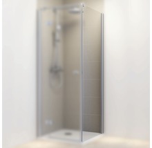 Perete lateral duș pentru ușă rotativă Schulte MasterClass, 80x200 cm, sticlă securizată transparentă, profil crom, dreapta